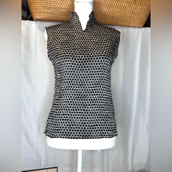 Vintage Casual Corner Annex Chic Sleeveless Blouse Size Medium - Picture 4 of 8